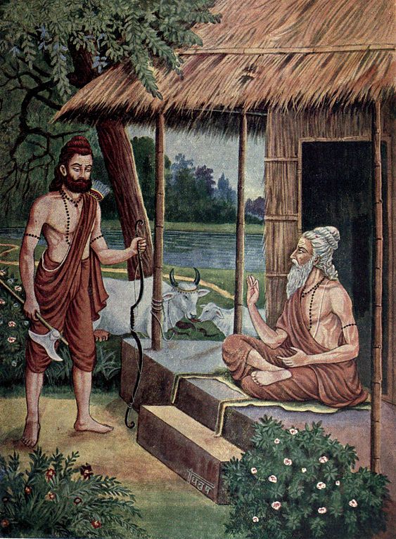 Parashuram with his father Jamadagni