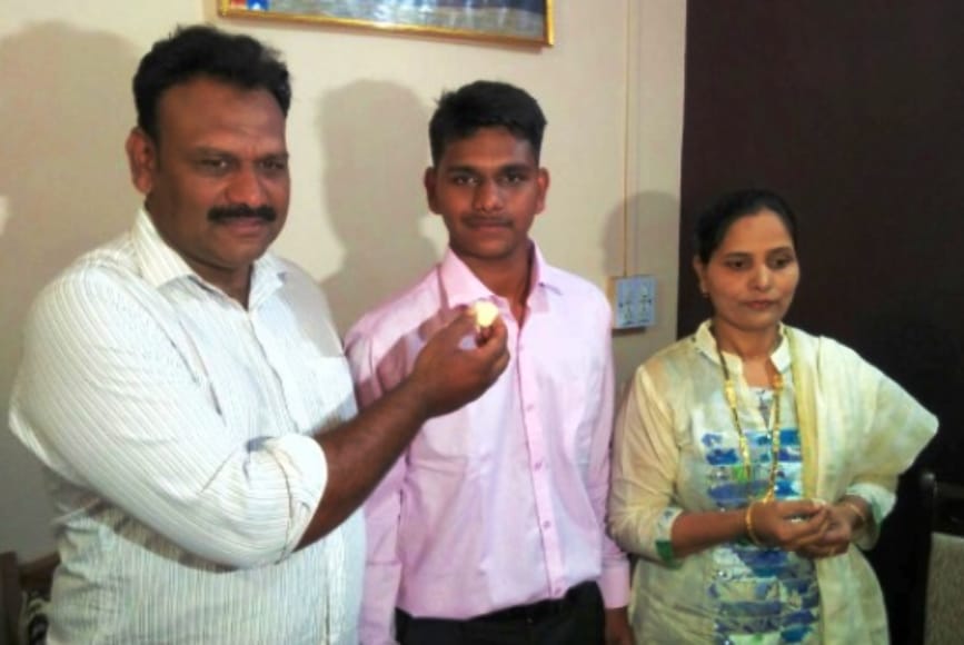 parents of karnataka topper who applied for re-evaluation