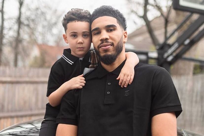 Jayson Tatum with his son Jayson Tatum Jr. aka Deuce Tatum