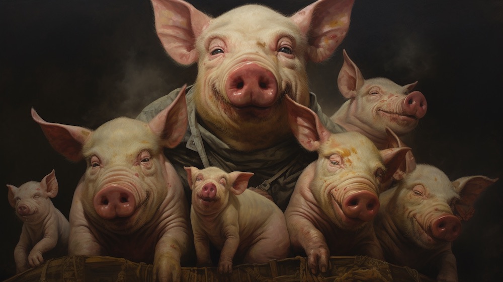 Pigs are omnivores and can consume anything, even humans.