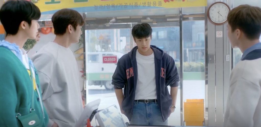 Ho-rang arrives, expressing frustration about them opening the Mart