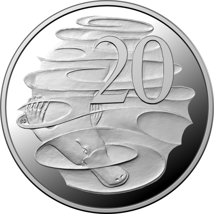 platypus on Australia's 20-cent coin