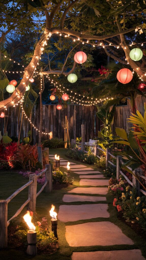 Hang String Lights or Lanterns