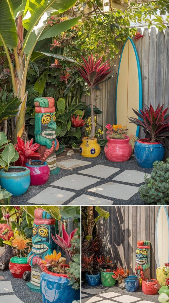 Tropical-Inspired Garden Ornaments