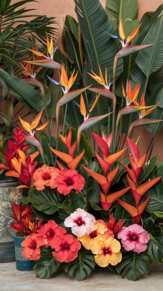 Plant Colorful Tropical Flowers